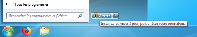 Windows 7 : Arrêter avec les mises à jour
