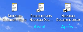 Raccourcis Windows XP